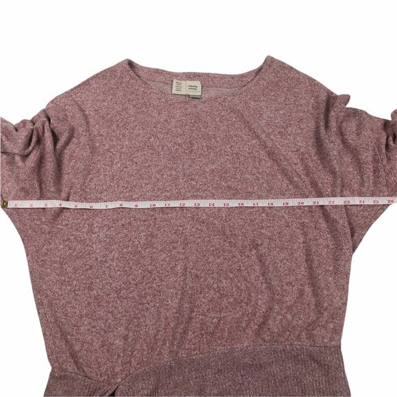 Anthropologie  Saturday/ Sunday  SideTie Pink Sweatshirt Small - Picture 6 of 8